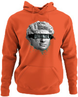Φούτερ με κουκούλα - Overthinker - Color Thumbnail Orange
