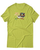 T-Shirt Αντρικό - Owl Coffee - Color Thumbnail Λαχανί