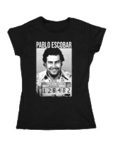 Κοριτσίστικο Κοντομανικο Παιδικό - Pablo Escobar Number - Color Thumbnail Μαύρο