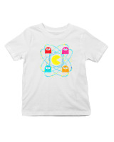 T-Shirt  Παιδικό - Pac Man Science - Color Thumbnail 'Ασπρο