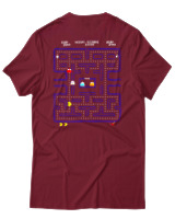 T-Shirt Αντρικό - Pac Man - Color Thumbnail Σκούρο Κόκκινο