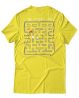 T-Shirt Αντρικό - Pac Man - Color Thumbnail Κίτρινο