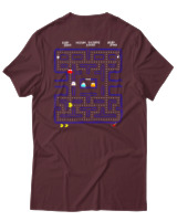T-Shirt Αντρικό - Pac Man - Color Thumbnail Μπορντό