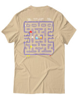 T-Shirt Αντρικό - Pac Man - Color Thumbnail Μπεζ