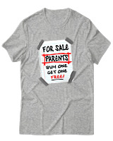 T-Shirt Unisex - Parents For Sale - Color Thumbnail Γκρι Μελανζέ