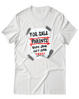 T-Shirt Unisex - Parents For Sale - Color Thumbnail Άσπρο