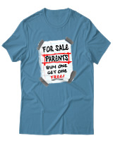 T-Shirt Unisex - Parents For Sale - Color Thumbnail Τιρκουάζ