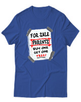 T-Shirt Unisex - Parents For Sale - Color Thumbnail Μπλε Ρουά