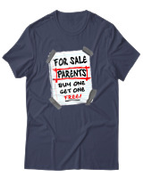T-Shirt Unisex - Parents For Sale - Color Thumbnail Μπλε Γκρι