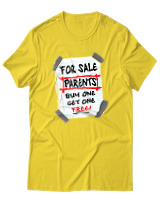 T-Shirt Unisex - Parents For Sale - Color Thumbnail Χρυσό Κίτρινο