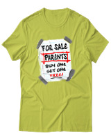 T-Shirt Unisex - Parents For Sale - Color Thumbnail Λαχανί
