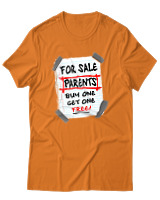 T-Shirt Unisex - Parents For Sale - Color Thumbnail Πορτοκαλί