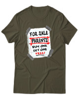 T-Shirt Unisex - Parents For Sale - Color Thumbnail Χακί
