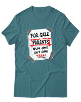 T-Shirt Unisex - Parents For Sale - Color Thumbnail Μπλε Πράσινο