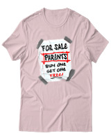 T-Shirt Unisex - Parents For Sale - Color Thumbnail Απαλό Ροζ