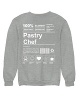 Φούτερ χωρίς κουκούλα - Pastry Chef - Color Thumbnail Γκρι Μελανζέ
