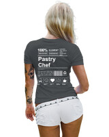 T-Shirt Στενή Γραμμή - Pastry Chef - Color Thumbnail Ανθρακί