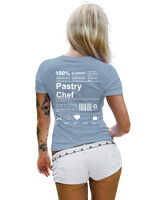 T-Shirt Στενή Γραμμή - Pastry Chef - Color Thumbnail Γαλάζιο