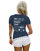 T-Shirt Στενή Γραμμή - Pastry Chef - Color Thumbnail Σκούρο Μπλε