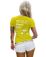 T-Shirt Στενή Γραμμή - Pastry Chef - Color Thumbnail Κίτρινο