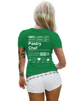 T-Shirt Στενή Γραμμή - Pastry Chef - Color Thumbnail Πράσινο
