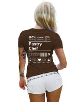 T-Shirt Στενή Γραμμή - Pastry Chef - Color Thumbnail Καφέ