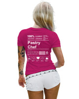 T-Shirt Στενή Γραμμή - Pastry Chef - Color Thumbnail Φουξια