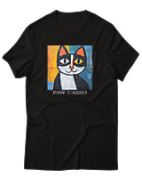 T-Shirt Αντρικό - Paw Casso - Color Thumbnail Μαύρο