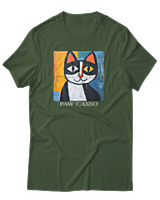 T-Shirt Αντρικό - Paw Casso - Color Thumbnail Κυπαρισσί
