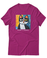 T-Shirt Αντρικό - Paw Casso - Color Thumbnail Φουξια