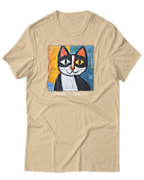 T-Shirt Αντρικό - Paw Casso - Color Thumbnail Μπεζ