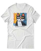 T-Shirt Αντρικό - Paw Casso - Color Thumbnail Άσπρο