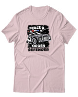 T-Shirt Αντρικό - Peace & Order  - Color Thumbnail Απαλό Ροζ