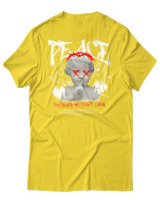 T-Shirt Αντρικό - Peace - Color Thumbnail Χρυσό Κίτρινο