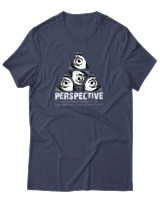 T-Shirt Αντρικό - Perspective - Color Thumbnail Μπλε Γκρι