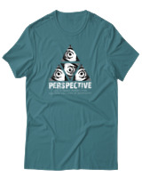 T-Shirt Αντρικό - Perspective - Color Thumbnail Μπλε Πράσινο
