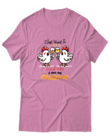 T-Shirt Αντρικό - Pet My Chickens - Color Thumbnail Ροζ