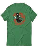 T-Shirt Αντρικό - Pew Pew Llama - Color Thumbnail Πράσινο
