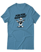T-Shirt Αντρικό - Pew Pew Madafakas - Color Thumbnail Τιρκουάζ