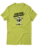 T-Shirt Αντρικό - Pew Pew Madafakas - Color Thumbnail Λαχανί