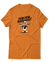 T-Shirt Αντρικό - Pew Pew Madafakas - Color Thumbnail Πορτοκαλί