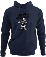 Φούτερ με κουκούλα - Pew Pew Madafakas - Color Thumbnail Navy Blue