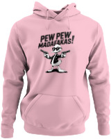 Φούτερ με κουκούλα - Pew Pew Madafakas - Color Thumbnail Pink