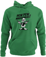 Φούτερ με κουκούλα - Pew Pew Madafakas - Color Thumbnail Kelly Green