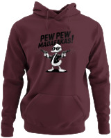 Φούτερ με κουκούλα - Pew Pew Madafakas - Color Thumbnail Marron