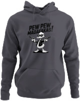 Φούτερ με κουκούλα - Pew Pew Madafakas - Color Thumbnail Ανθρακί