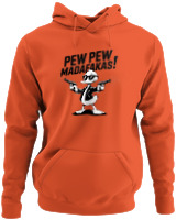 Φούτερ με κουκούλα - Pew Pew Madafakas - Color Thumbnail Orange