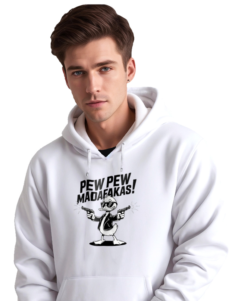 Φούτερ με κουκούλα Αντρικό - Pew Pew Madafakas - Image 2