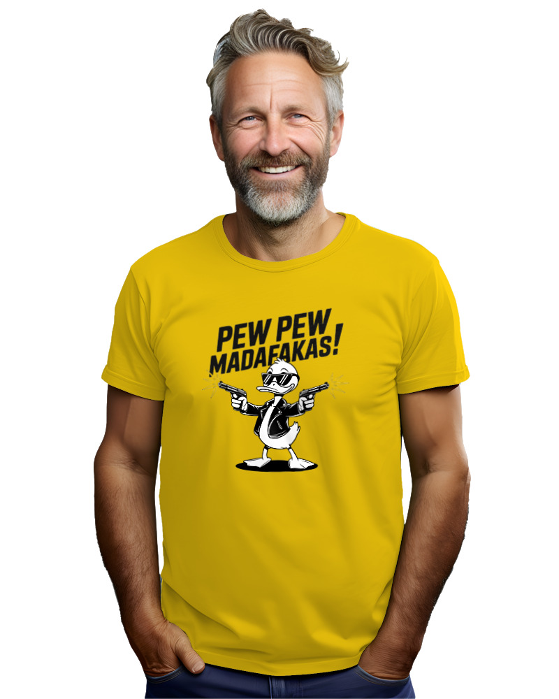 T-Shirt Αντρικό - Pew Pew Madafakas - Image 2