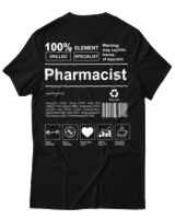 T-Shirt Unisex - Pharmacist - Color Thumbnail Μαύρο